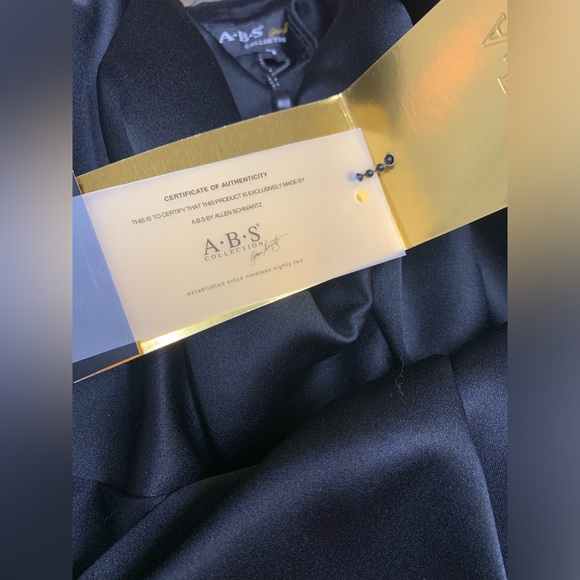 NWT A.B.S. by Allen Schwartz Collection Black Strapless Cocktail Dress Size 4 - Picture 9 of 12